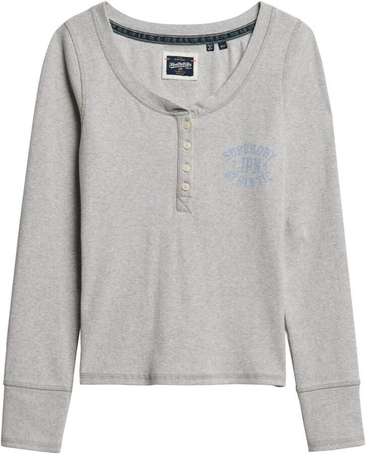 Superdry T-shirt Korte Mouw T-shirt boutonné manches longues femme Athletic