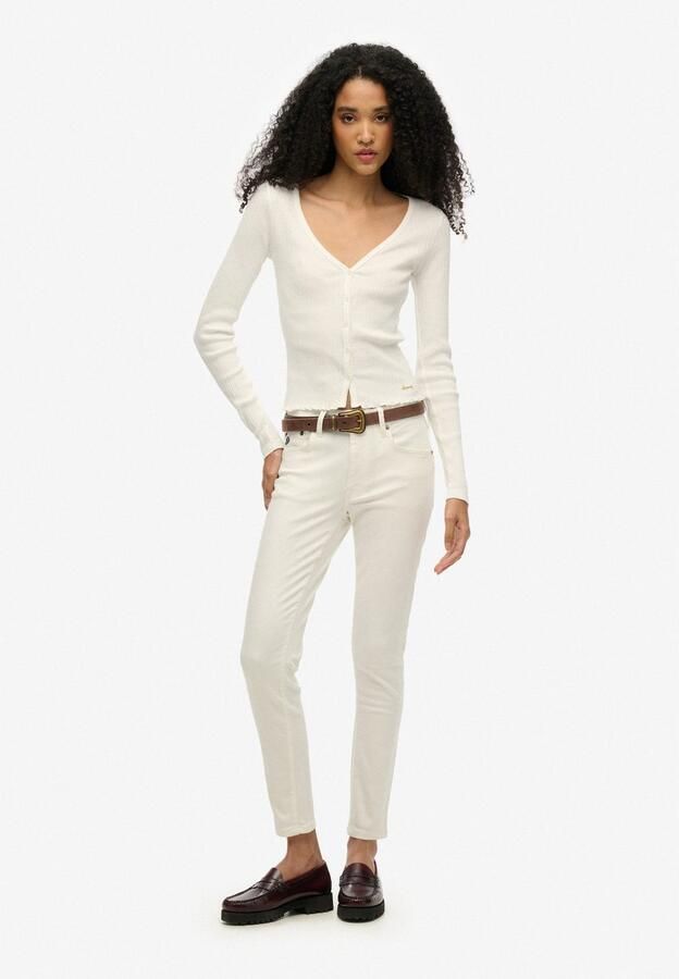 Superdry Shirt met lange mouwen ESSENTIAL BUTTON THRU LS TOP - Foto 5