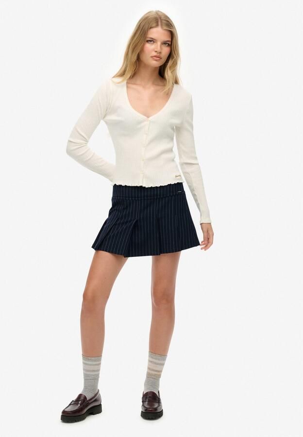 Superdry Shirt met lange mouwen ESSENTIAL BUTTON THRU LS TOP - Foto 8