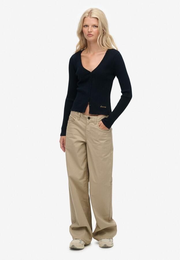 Superdry Shirt met lange mouwen ESSENTIAL BUTTON THRU LS TOP - Foto 7