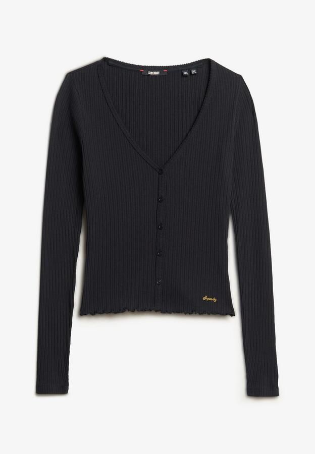 Superdry Shirt met lange mouwen ESSENTIAL BUTTON THRU LS TOP - Foto 8