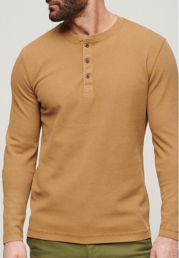 Superdry Shirt met lange mouwen structuurmotief en knoopsluiting - Foto 8