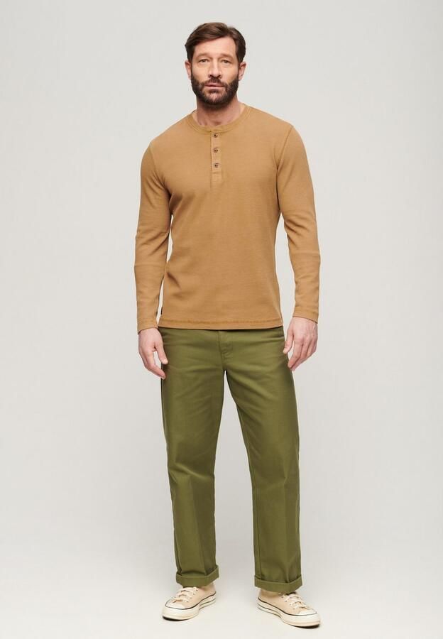 Superdry Shirt met lange mouwen structuurmotief en knoopsluiting - Foto 9