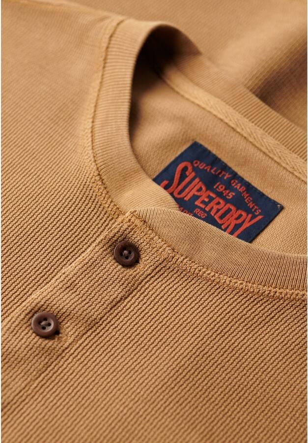 Superdry Shirt met lange mouwen structuurmotief en knoopsluiting - Foto 5