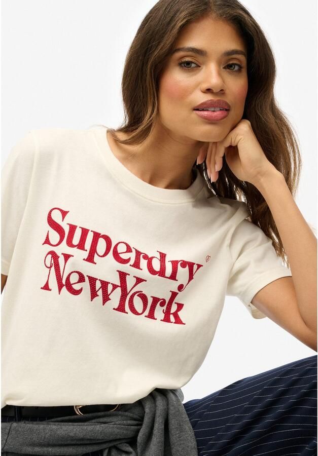 Superdry Shirt met print BRAND MARK RELAXED TEE - Foto 3