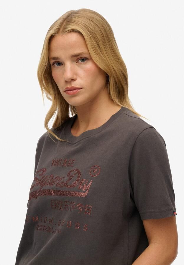 Superdry Shirt met print EMBELLISHED VL RELAXED TEE - Foto 4