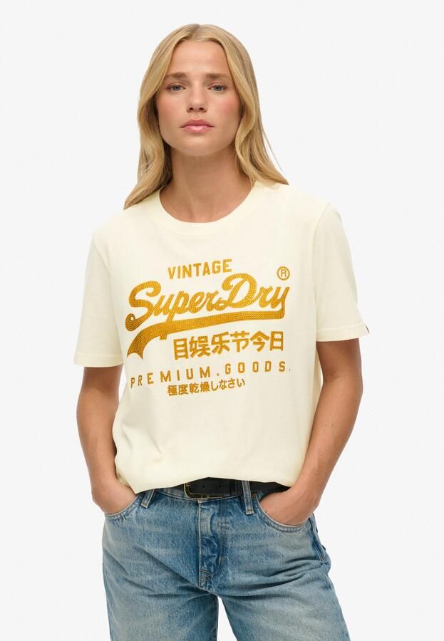 Superdry Shirt met print EMBELLISHED VL RELAXED TEE - Foto 10