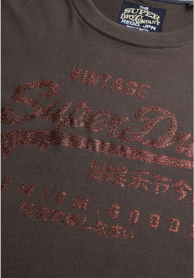 Superdry Shirt met print EMBELLISHED VL RELAXED TEE