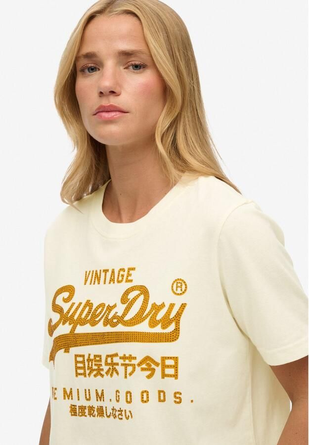 Superdry Shirt met print EMBELLISHED VL RELAXED TEE - Foto 3