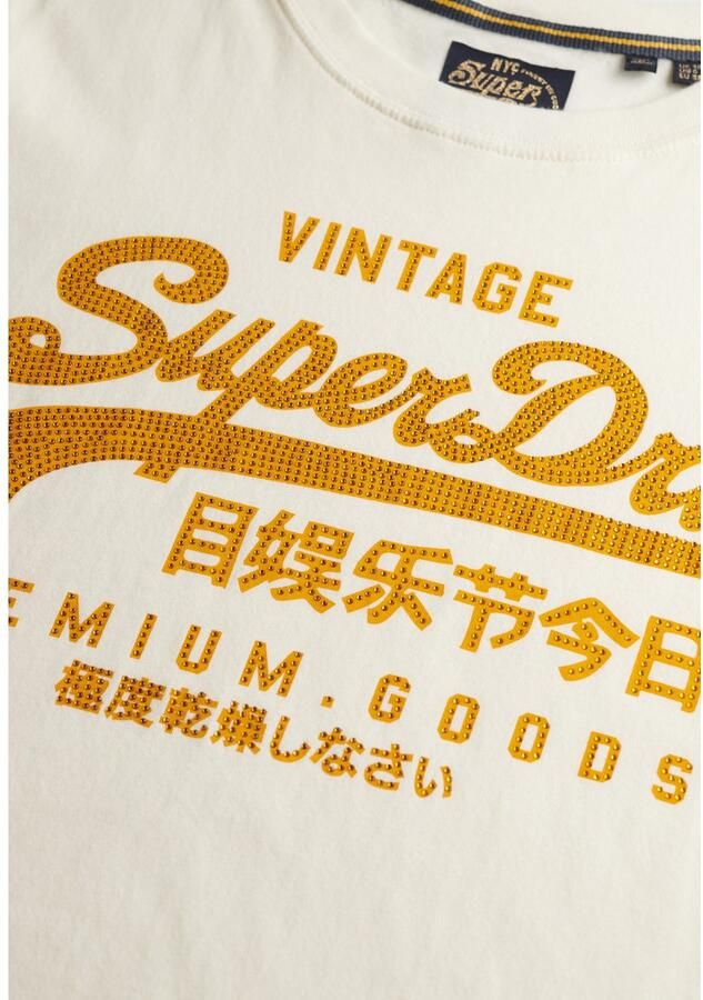 Superdry Shirt met print EMBELLISHED VL RELAXED TEE