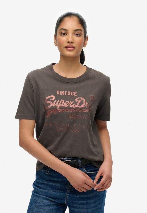 Superdry Shirt met print EMBELLISHED VL RELAXED TEE - Foto 8