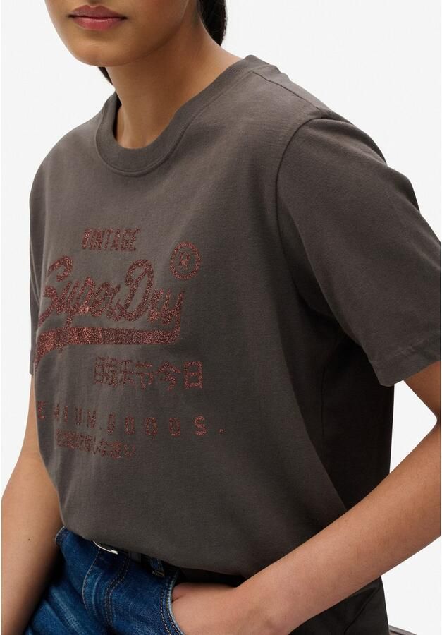 Superdry Shirt met print EMBELLISHED VL RELAXED TEE - Foto 3