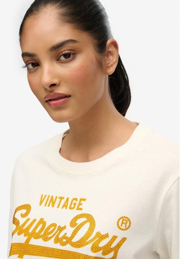 Superdry Shirt met print EMBELLISHED VL RELAXED TEE - Foto 5