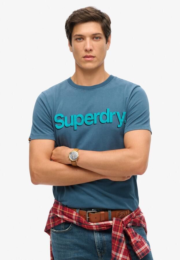 Superdry T-shirt Korte Mouw T-shirt classique Core Logo Shadow - Foto 6
