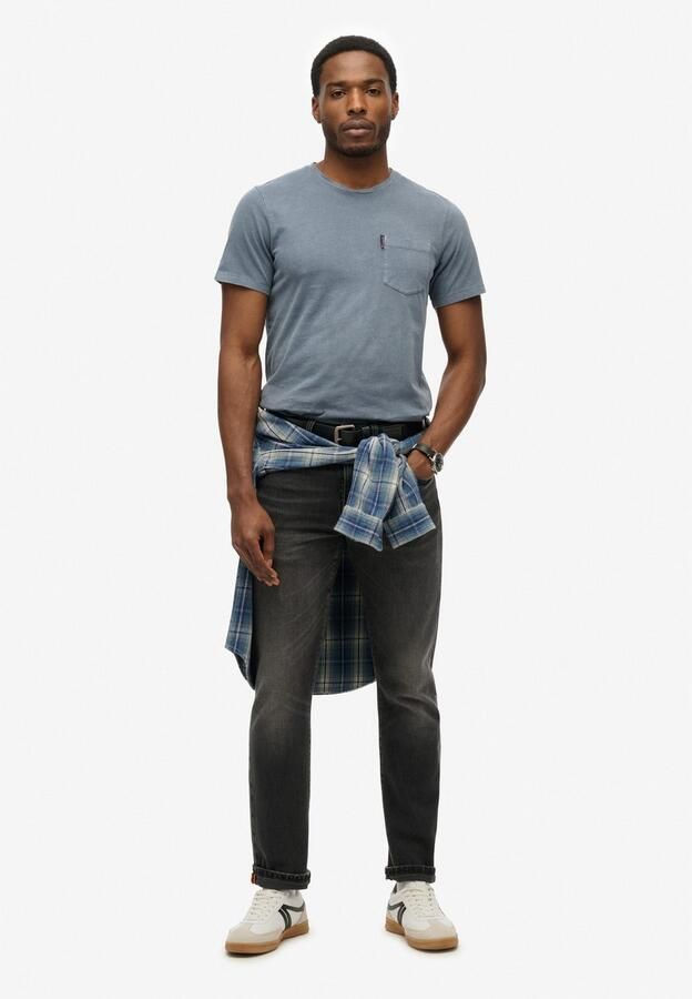 Superdry Shirt met ronde hals CLASSIC ESSENTIAL POCKET TEE met stijlvolle opgestikte borstzak - Foto 7