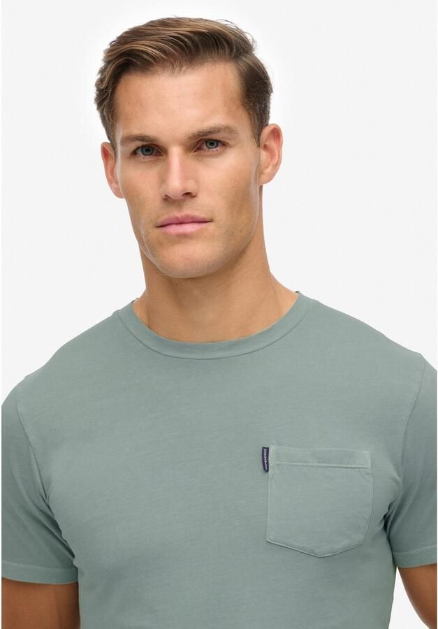Superdry Shirt met ronde hals CLASSIC ESSENTIAL POCKET TEE met stijlvolle opgestikte borstzak - Foto 4