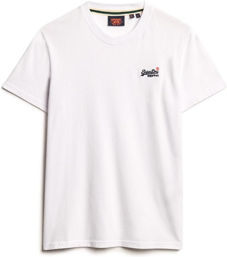 Superdry T-shirt Korte Mouw Essentieel Contrast EMB T-shirt