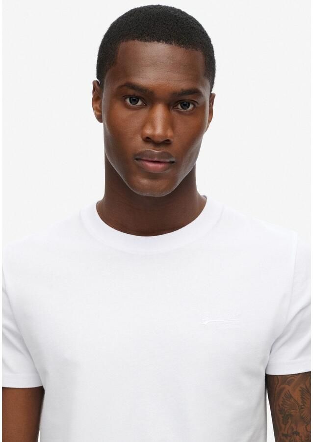 Superdry T-shirt Korte Mouw T-shirt en coton bio Essential Logo