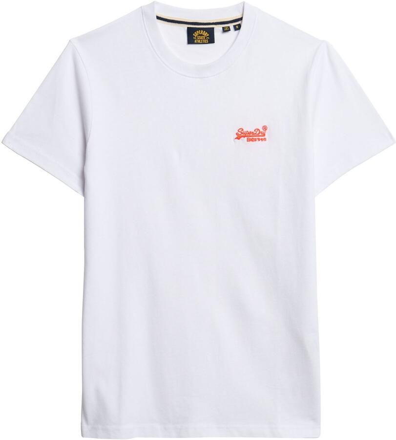 Superdry T-shirt Korte Mouw Essentieel EMB-T-shirt met logo