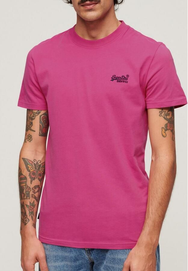 Superdry Shirt met ronde hals ESSENTIAL LOGO EMB TEE - Foto 7