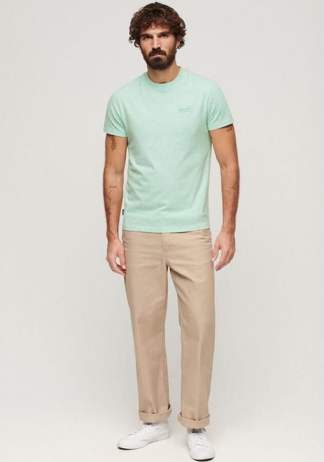 Superdry T-shirt in gemêleerde look model 'Vintage Logo' - Foto 8