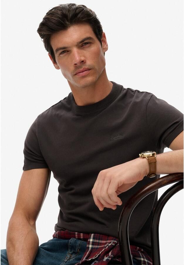 Superdry Shirt met ronde hals ESSENTIAL LOGO EMB TEE - Foto 3