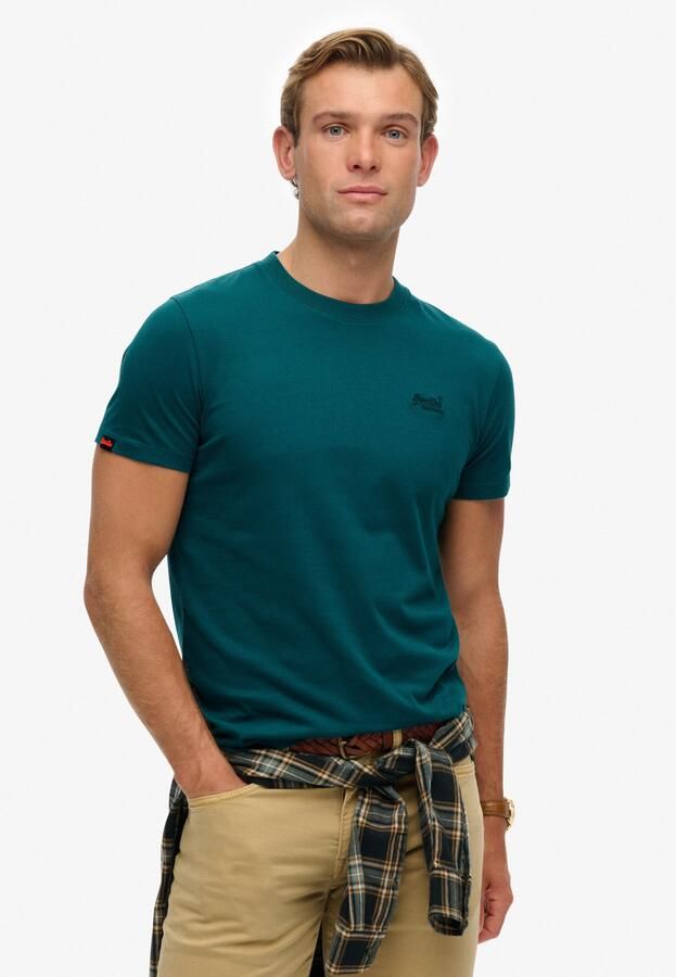 Superdry Shirt met ronde hals ESSENTIAL LOGO EMB TEE - Foto 7