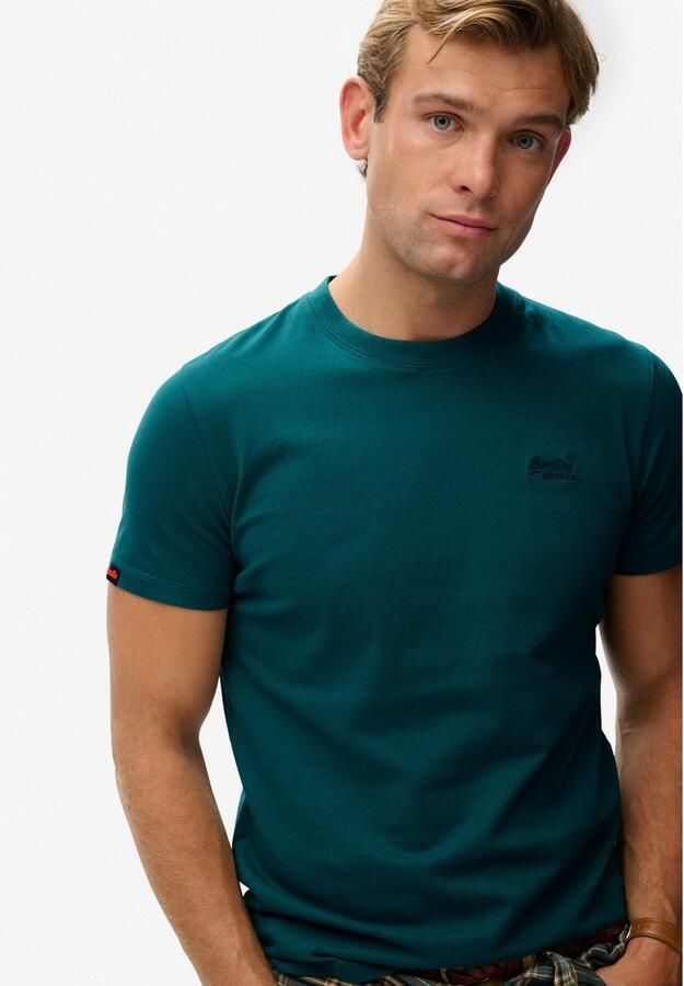 Superdry Shirt met ronde hals ESSENTIAL LOGO EMB TEE - Foto 3