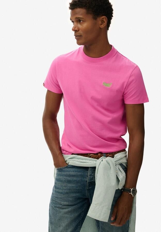 Superdry Shirt met ronde hals ESSENTIAL LOGO EMB TEE - Foto 3