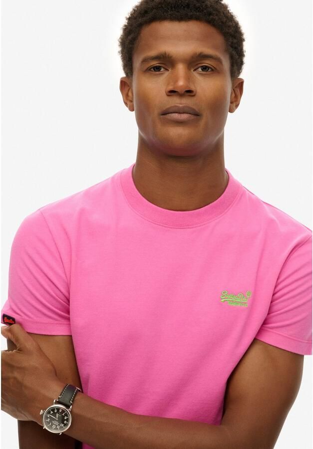 Superdry Shirt met ronde hals ESSENTIAL LOGO EMB TEE