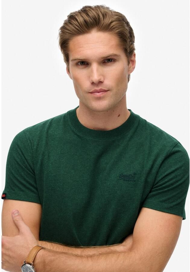 Superdry Shirt met ronde hals ESSENTIAL LOGO EMB TEE