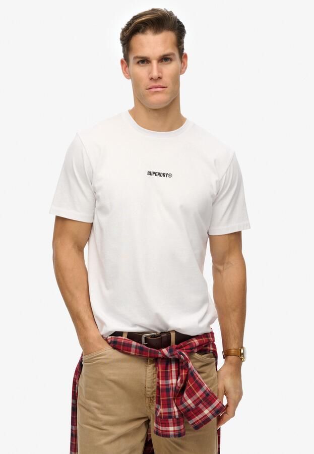 Superdry Shirt met ronde hals MICRO LOGO T SHIRT - Foto 8