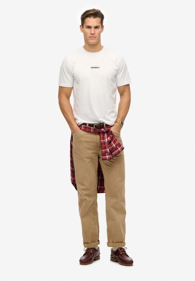 Superdry Shirt met ronde hals MICRO LOGO T SHIRT - Foto 4