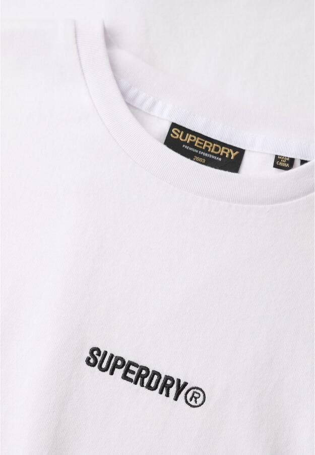 Superdry Shirt met ronde hals MICRO LOGO T SHIRT - Foto 3