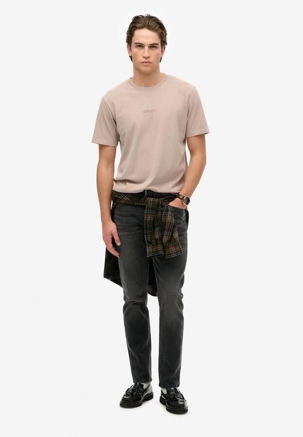 Superdry Shirt met ronde hals MICRO LOGO T SHIRT - Foto 3