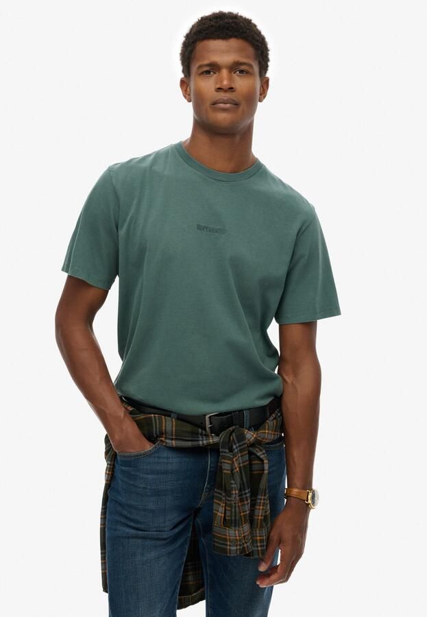 Superdry Shirt met ronde hals MICRO LOGO T SHIRT - Foto 5