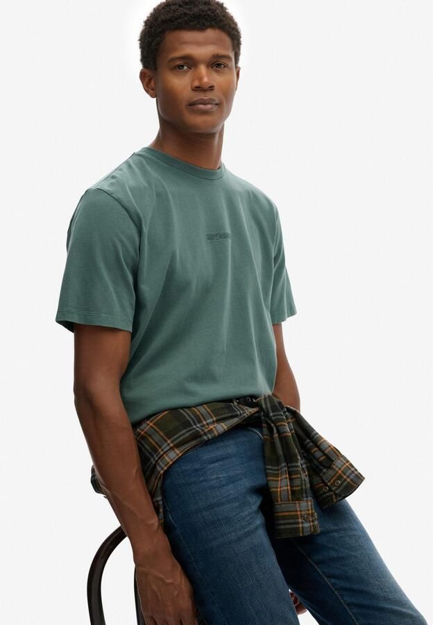 Superdry Shirt met ronde hals MICRO LOGO T SHIRT - Foto 2