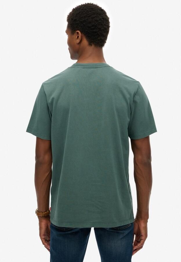 Superdry Shirt met ronde hals MICRO LOGO T SHIRT - Foto 3