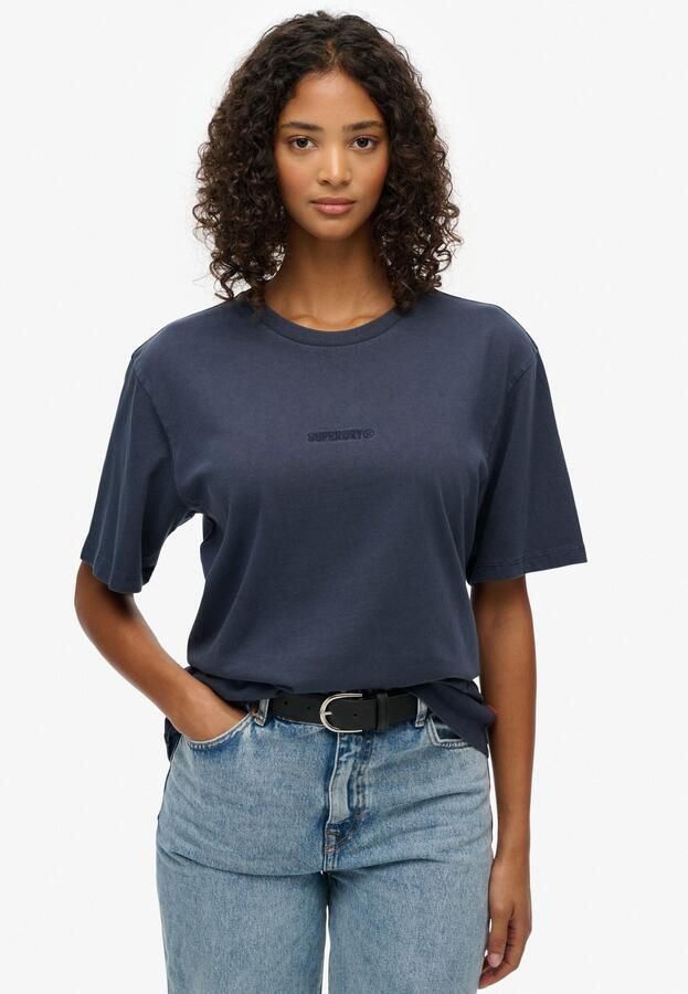 Superdry Shirt met ronde hals MICRO LOGO T SHIRT - Foto 5