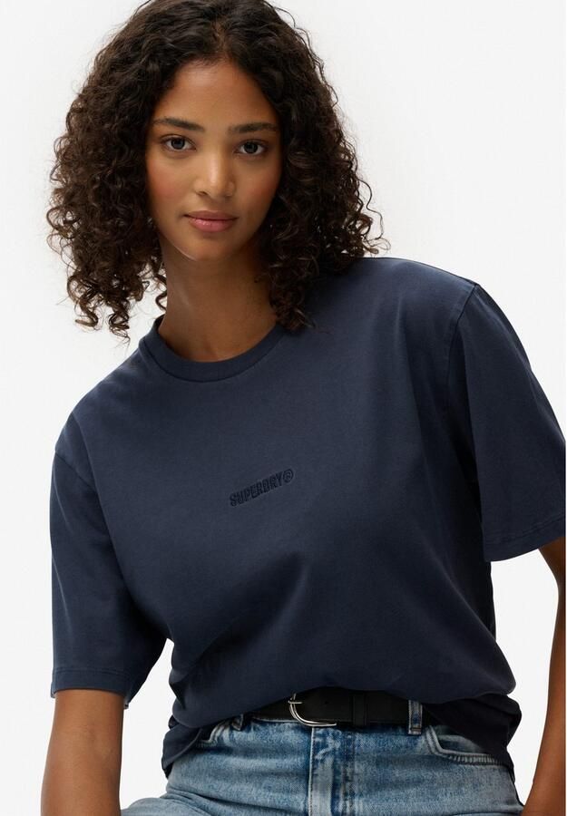 Superdry Shirt met ronde hals MICRO LOGO T SHIRT - Foto 2