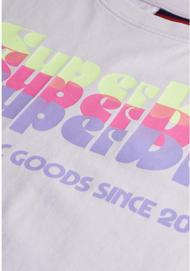 Superdry T-shirt Korte Mouw T-shirt oversize arc-en-ciel fluo femme