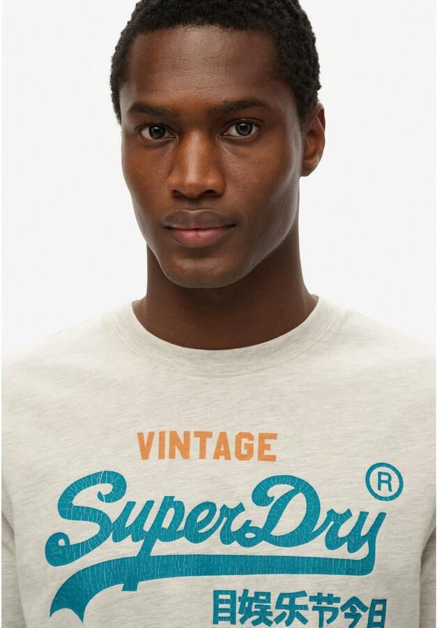 Superdry T-shirt Korte Mouw Vintage ontspannen T-shirt