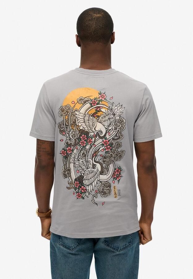 Superdry Shirt met ronde hals VL TOKYO RELAXED TEE met coole tattoo-print - Foto 5