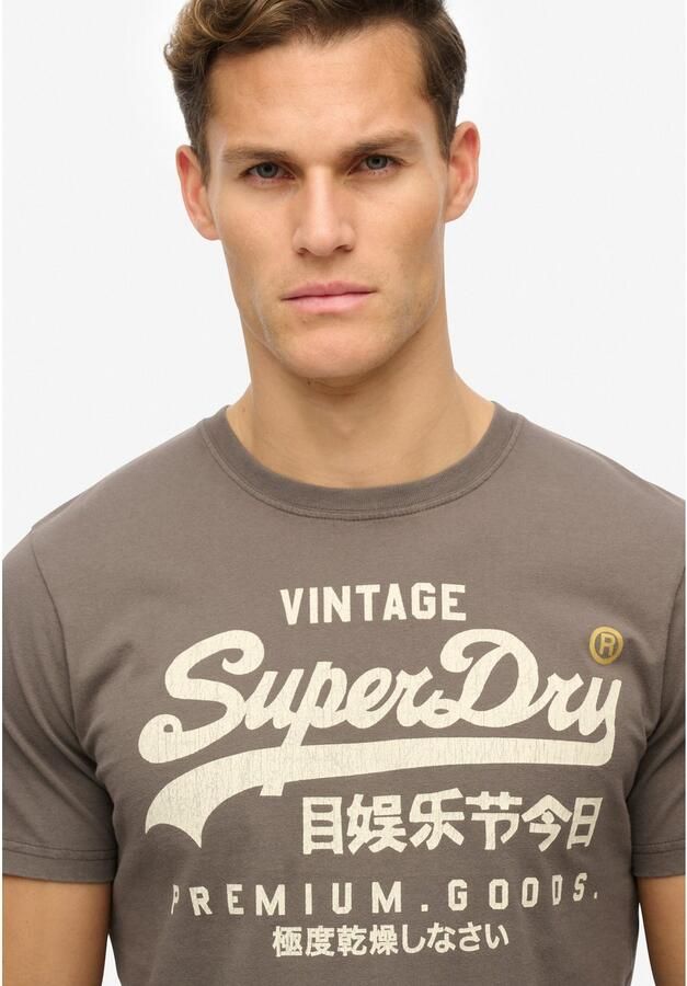 Superdry Shirt met ronde hals VL WORKWEAR RELAXED TEE