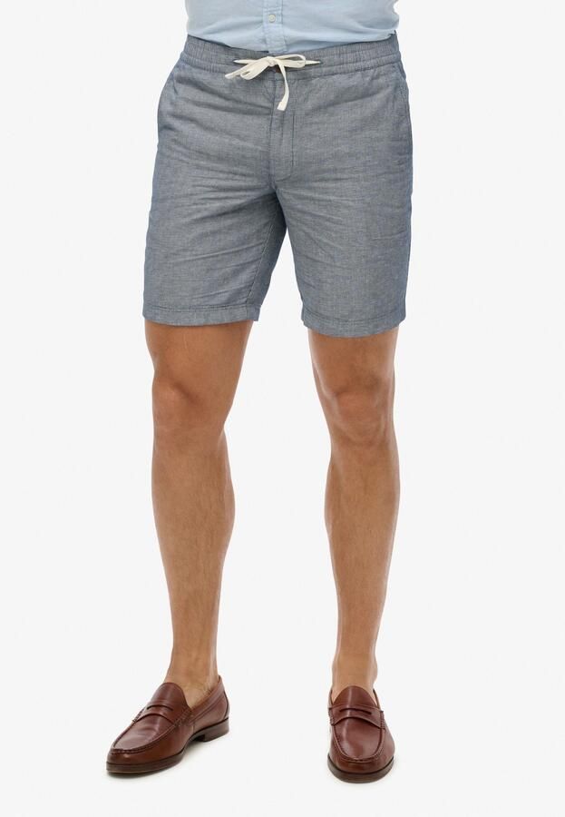 Superdry Broek Short Linen Merchant navy Stripe - Foto 8