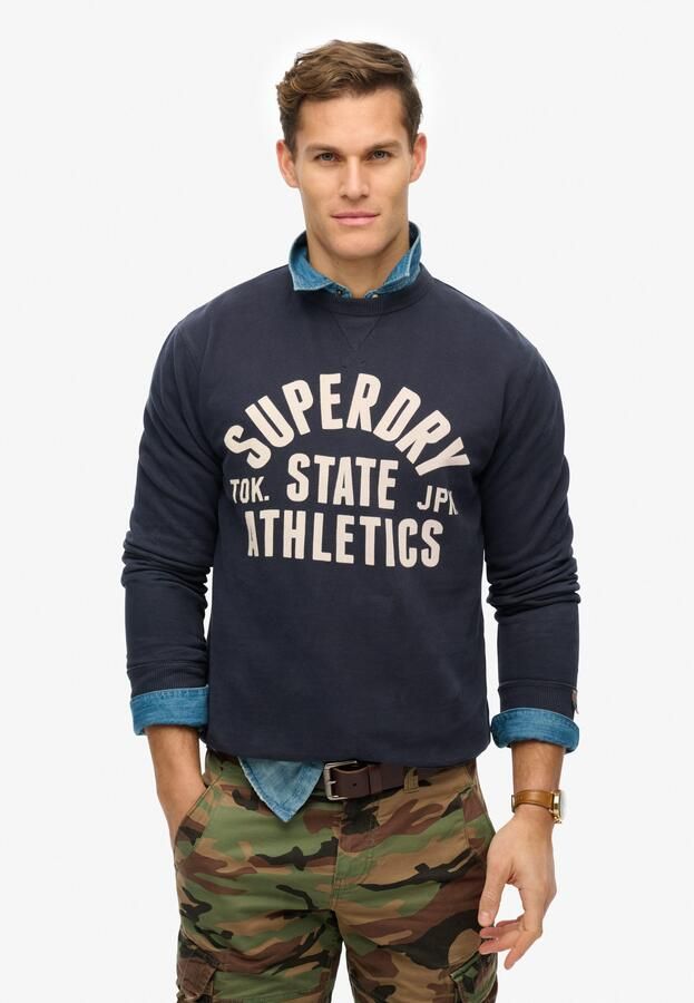Superdry Sweater Atletische essentiële sweatshirt - Foto 6