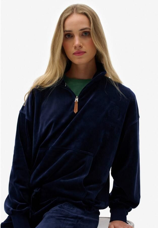Superdry Sweatshirt COUNTRY CLUB VELOUR 1 4 ZIP - Foto 2
