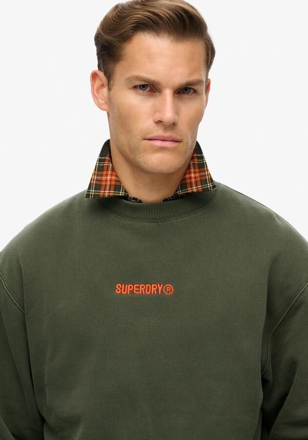 Superdry Sweatshirt MICRO LOGO GRAPHIC LOOSE CREW - Foto 4
