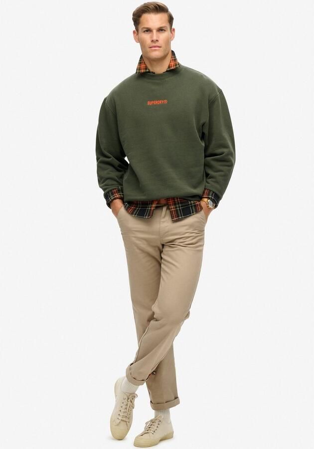 Superdry Sweatshirt MICRO LOGO GRAPHIC LOOSE CREW - Foto 3