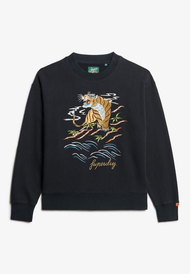 Superdry Sweatshirt SUIKA EMBROIDERED LOOSE CREW - Foto 4
